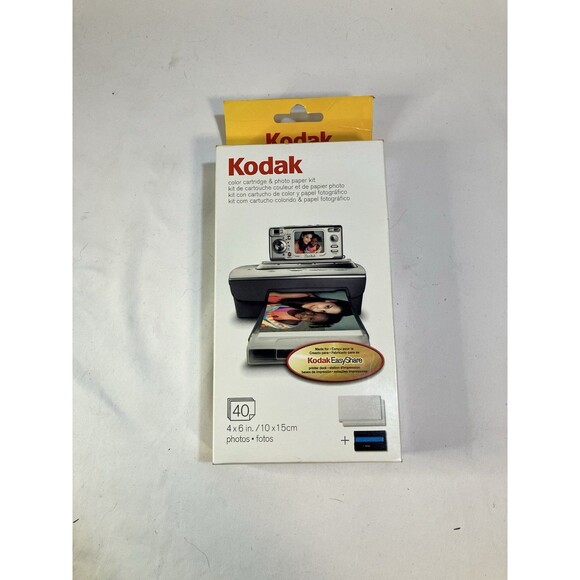 Kodak EasyShare PH-40 Color Cartridge & Photo Paper Kit 40 4X6 Sheets - Picture 1 of 3